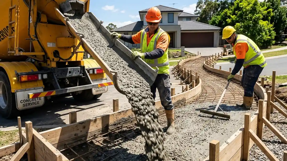 concrete pouring