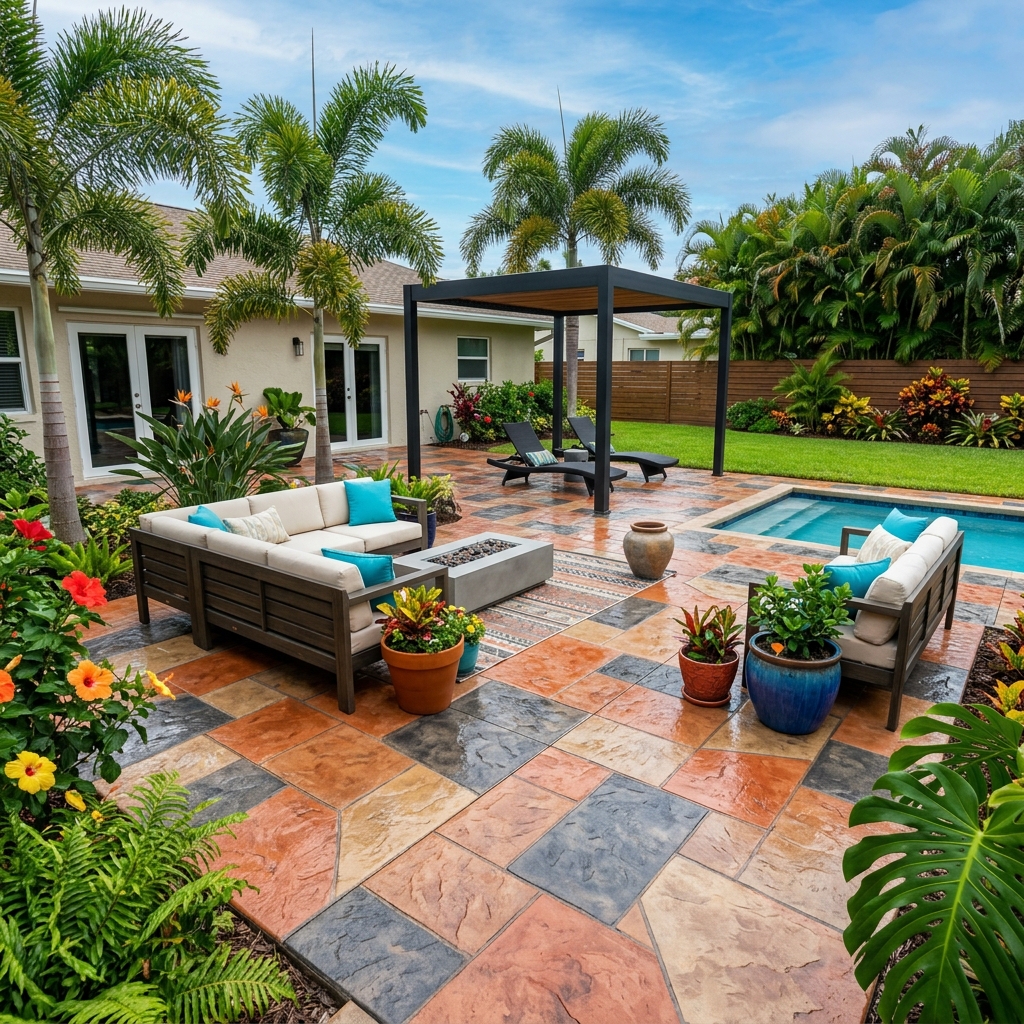 Davie Concrete Patio Construction